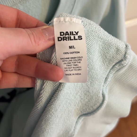 Daily Drills Oversized Sport Crew - Lake Day with Navy - Picture 5 of 7